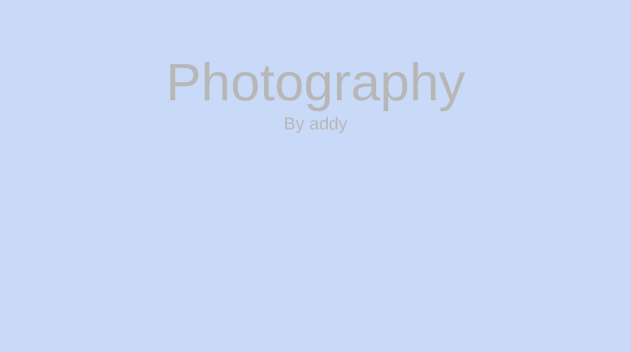 Photography Practice - Addy